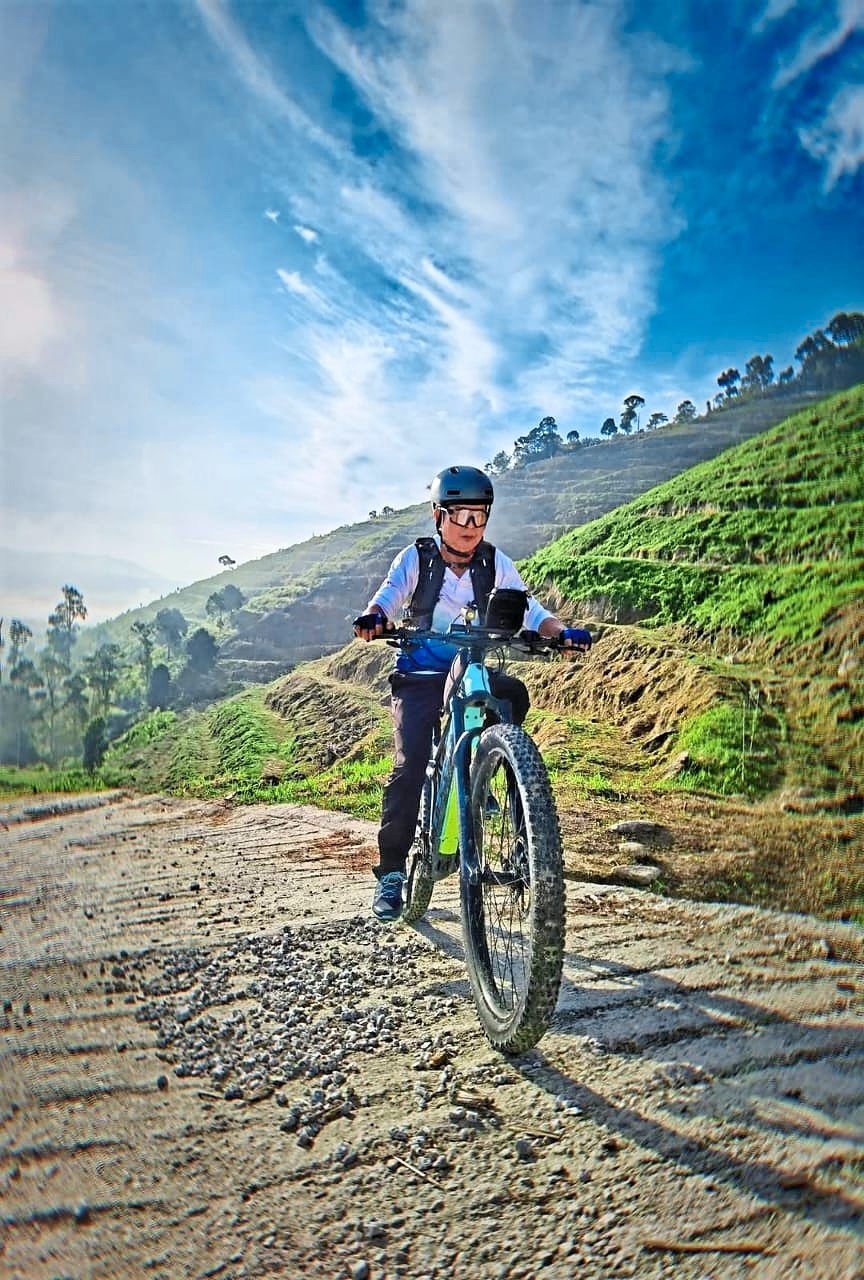 An ebike is a bicycle with an electric motor and battery that assists the rider in pedalling.