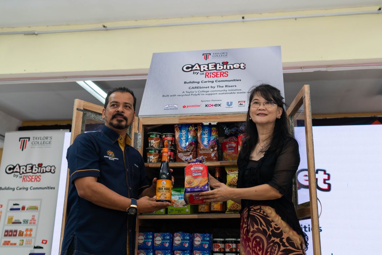 With a commitment of RM200,000 for the campaign, the cabinets will be restocked with essential goods monthly.