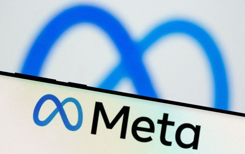 FILE PHOTO Meta Platforms Incs logo is seen on a smartphone in this illustration picture taken October 28 2021. REUTERSDado RuvicIllustration