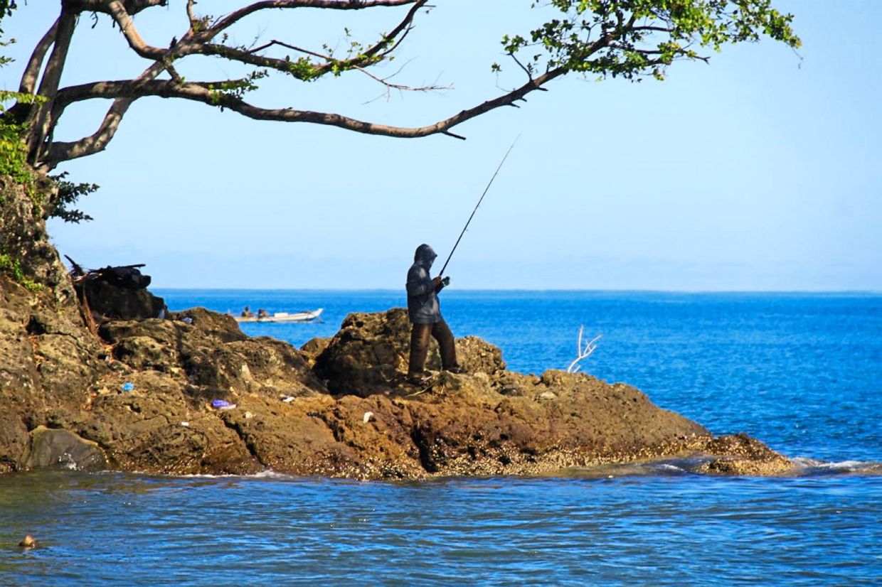 Shorefishing is popular among anglers, especially those living along the coastline.