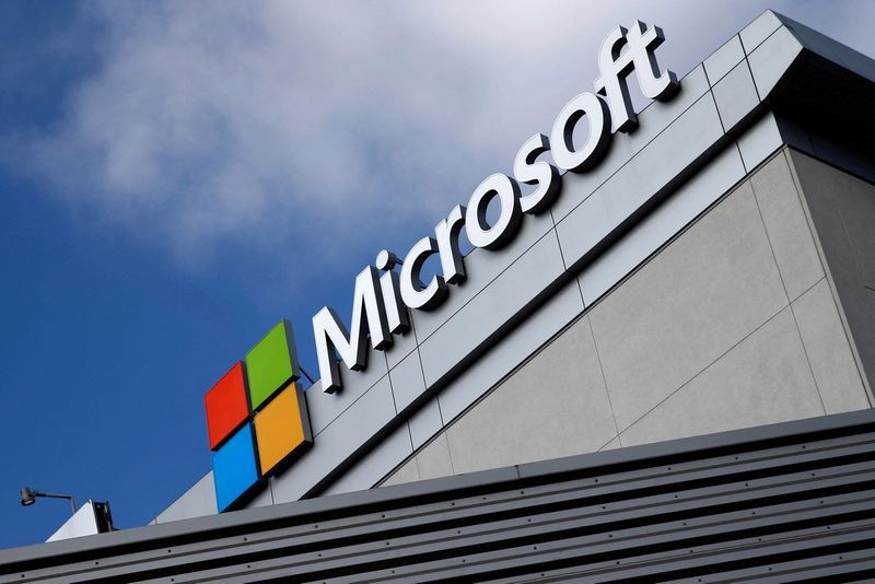 FILE PHOTO A Microsoft logo is seen in Los Angeles California U.S. June 14 2016. REUTERSLucy NicholsonFile PhotoFile PhotoFile Photo