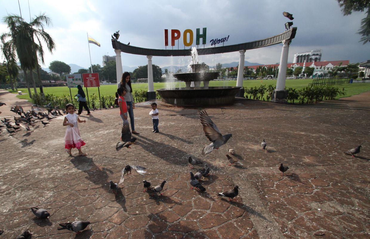 The Ipoh Padang serves as a recreational area for people to jog, play football, cricket and other activities. — Filepic
