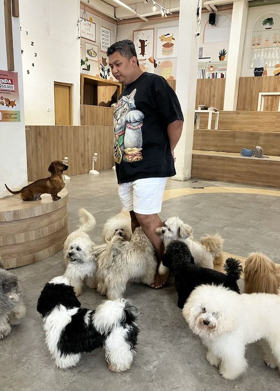 Hendra and his wife, Ervi (not pictured), opened Dogs Ministry in January 2020. - Jakarta Post/ANN