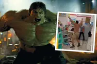 ‘Looks like the Hulk’: Topless beefy bodybuilder stages Taiwan convenience store rampage over out-of-stock chicken dish