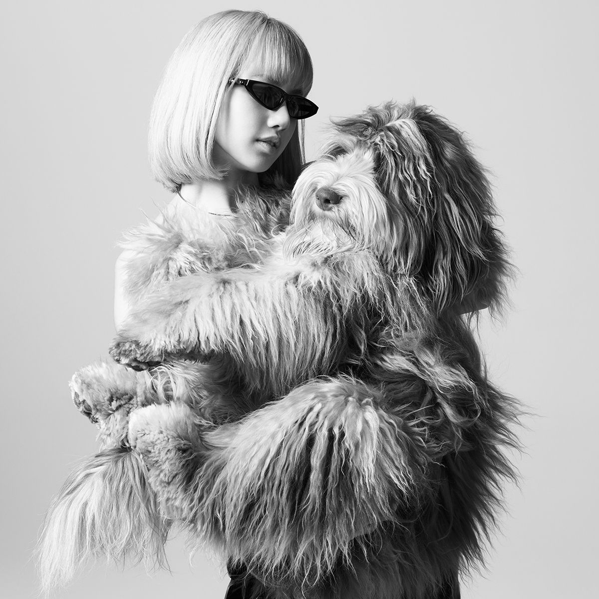 Lisa has been photographed with Hedi Slimane's dog for a campaign. Photo: Celine