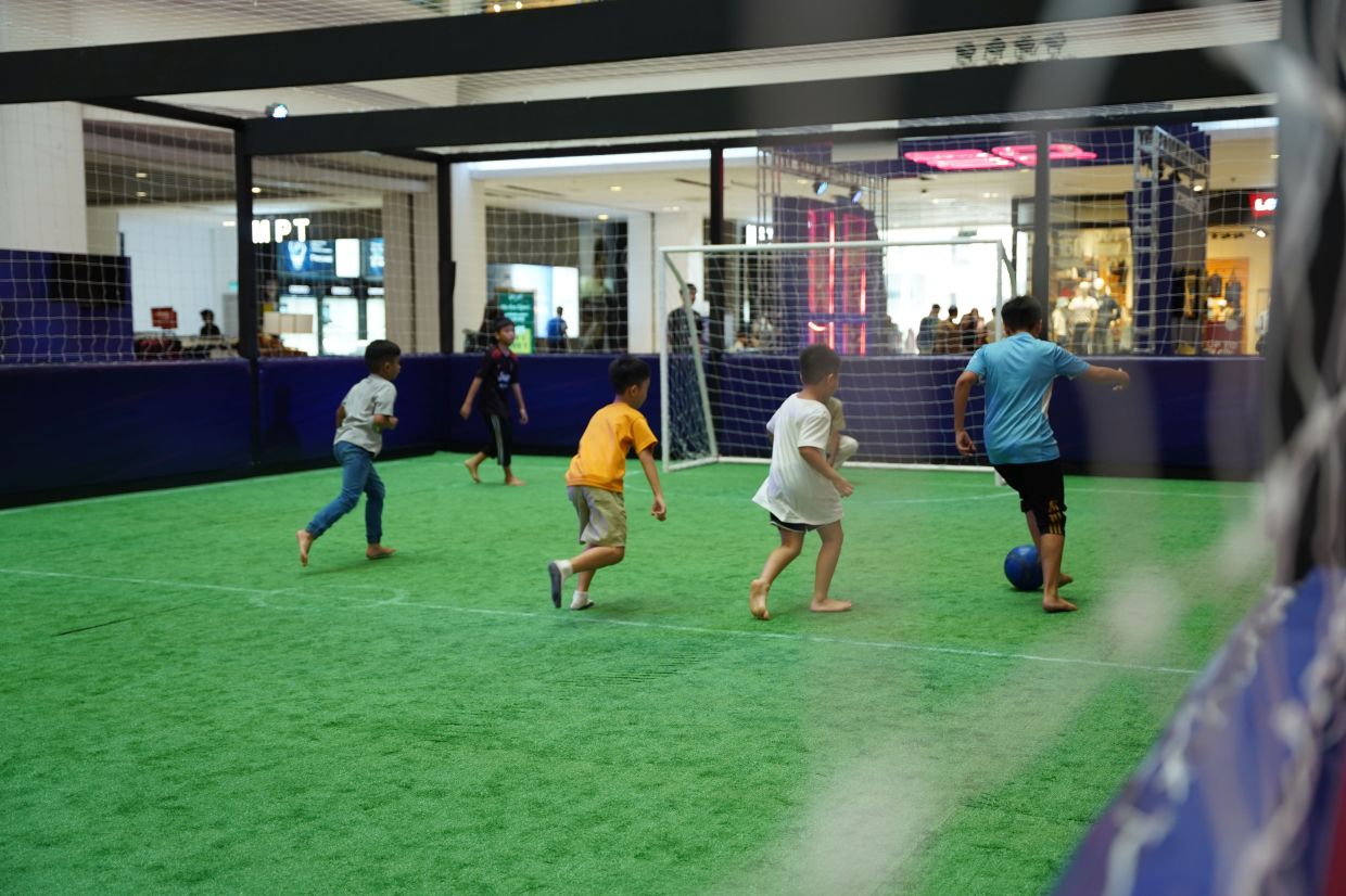 Young football fans can take to the field and play in friendly matches.