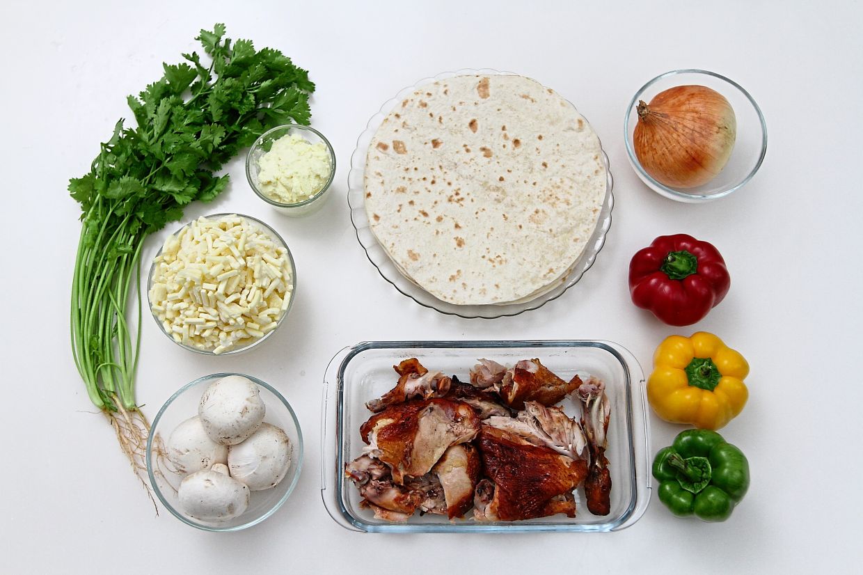 Quesadilla is basically cheese and tortillas but you may add any leftover meat and vegetables to make it a balanced meal. — Photos: LOW BOON TAT/The Star