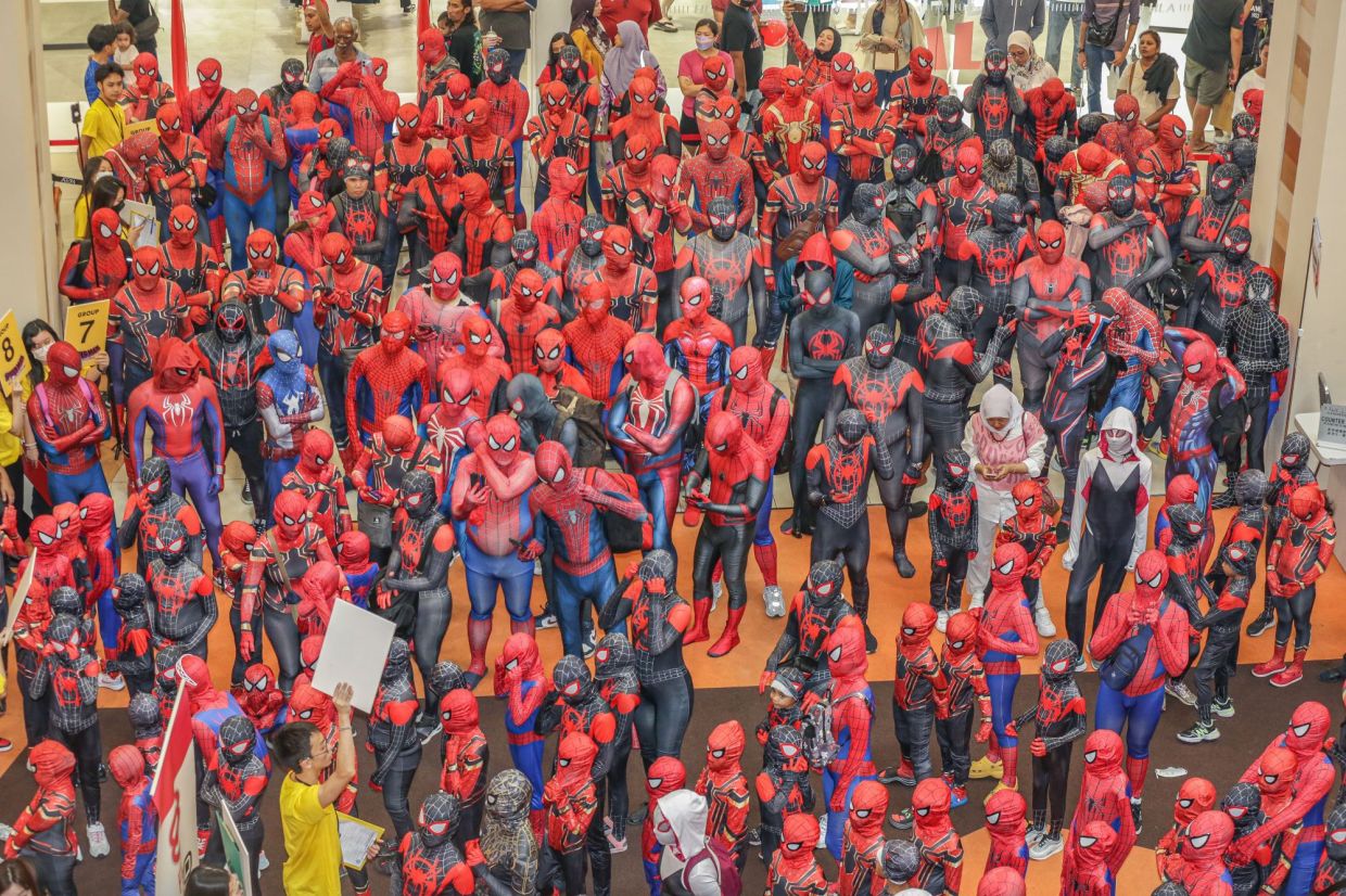 The event was held in conjunction of the new Spider-Man movie in cinemas.