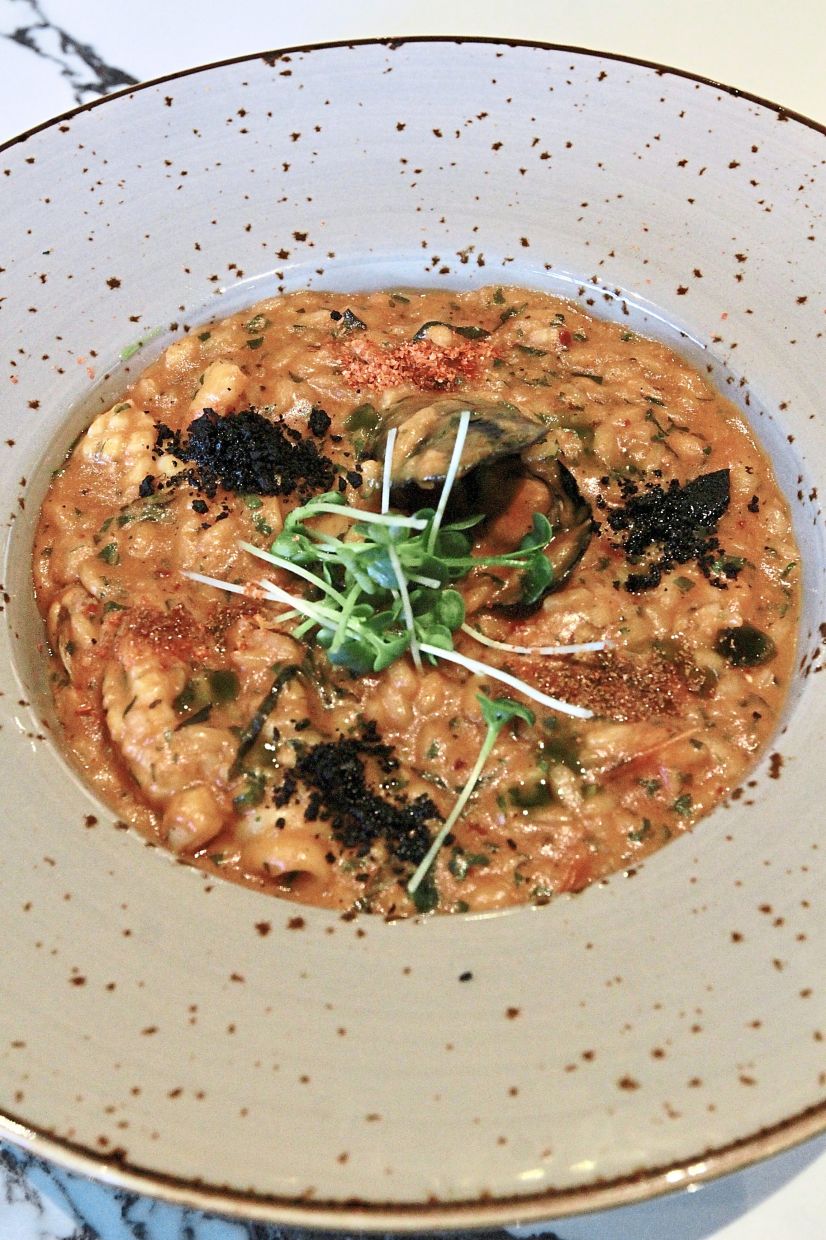 The seafood risotto is a joyous thing of beauty from start to finish. 