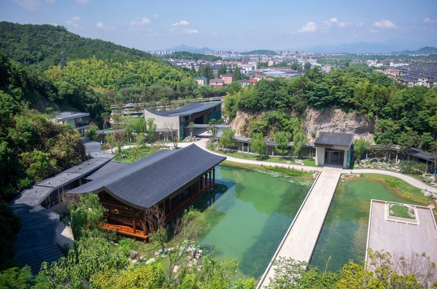 An aerial photo shows a view of the Hangzhou branch of the National Archives of Publications and Culture in Hangzhou, east China’s Zhejiang Province. Photo: Xinhua/ANN