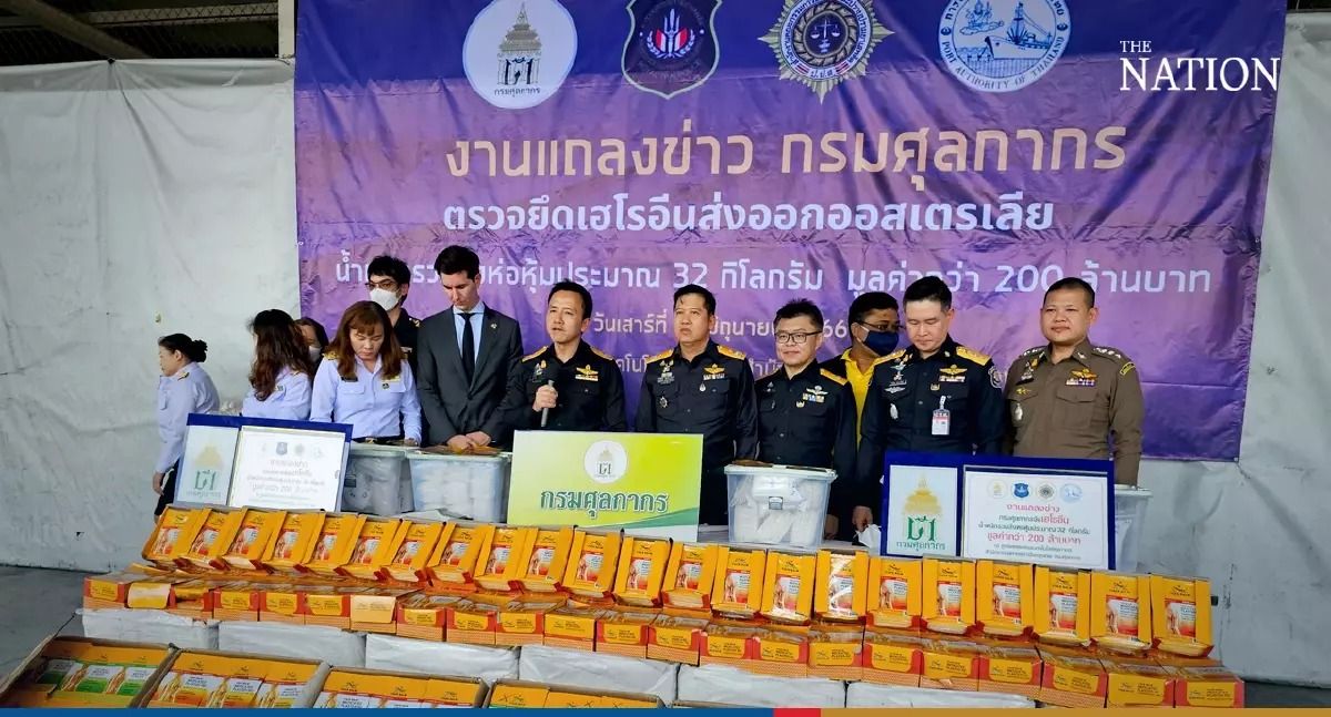 32kg of heroin bound for Australia seized at Bangkok Port - Vimarsana News