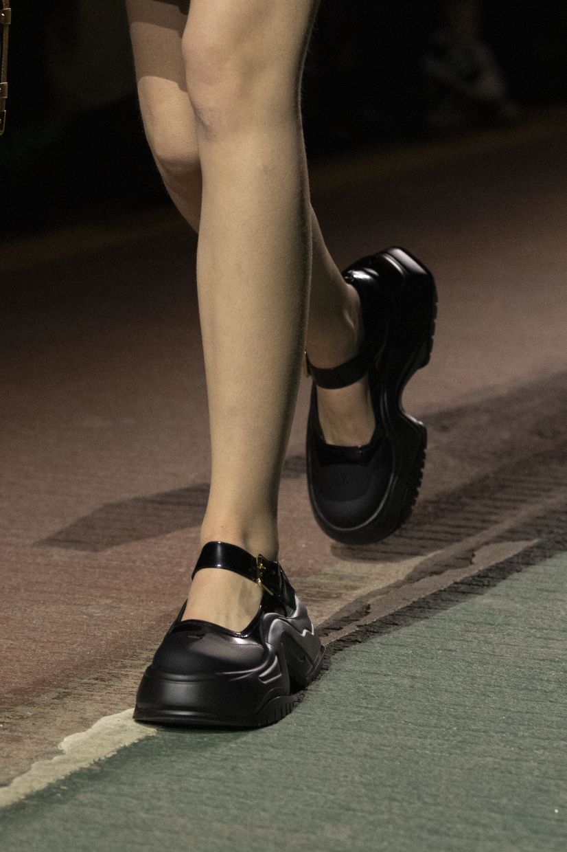 Classic Mary Janes get a chunky update. Photo: Louis Vuitton