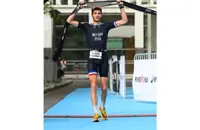 Frenchman Moyson turns   in superb powerman show