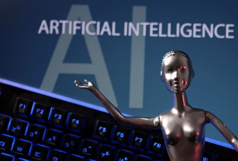 AI Artificial Intelligence words are seen in this illustration taken May 4 2023. REUTERSDado RuvicIllustration