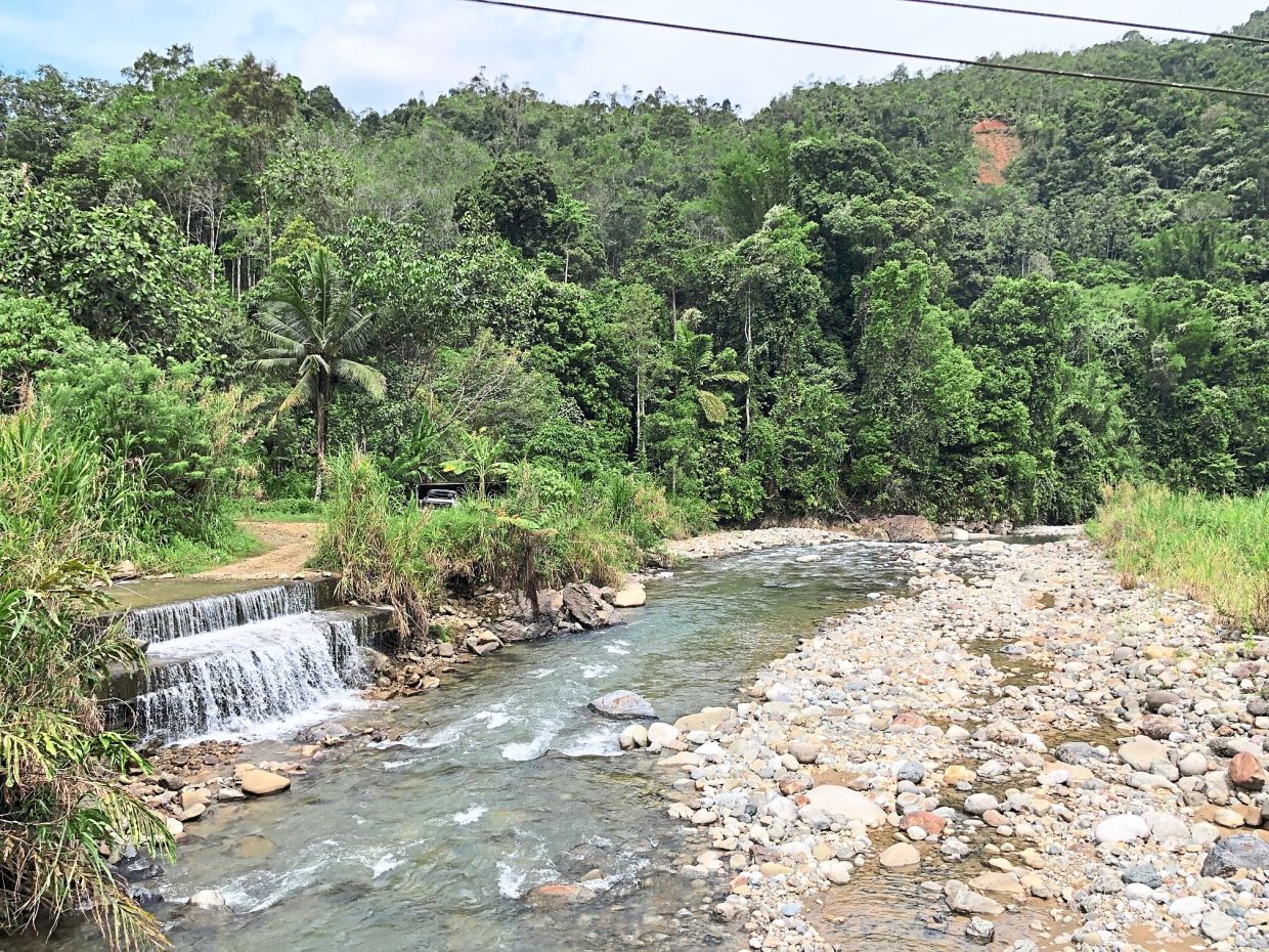 Sg Kedamaian in Sabah.
