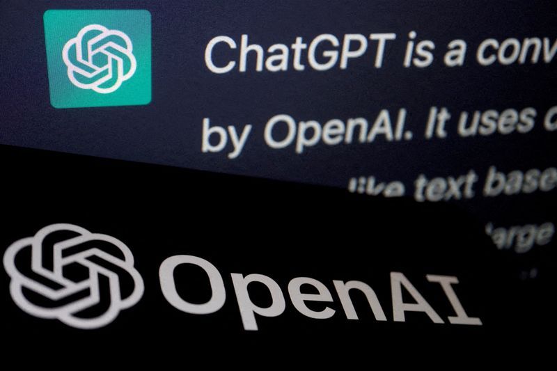 FILE PHOTO The logo of OpenAI is displayed near a response by its AI chatbot ChatGPT on its website in this illustration picture taken February 9 2023. REUTERSFlorence LoIllustrationFile Photo