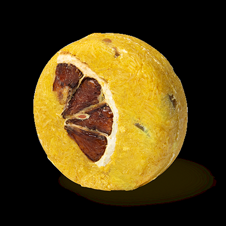 The Montalbano bar shampoo is made with brightening sicilian lemon oil, lemon juice and fresh olives. Photo: Lush