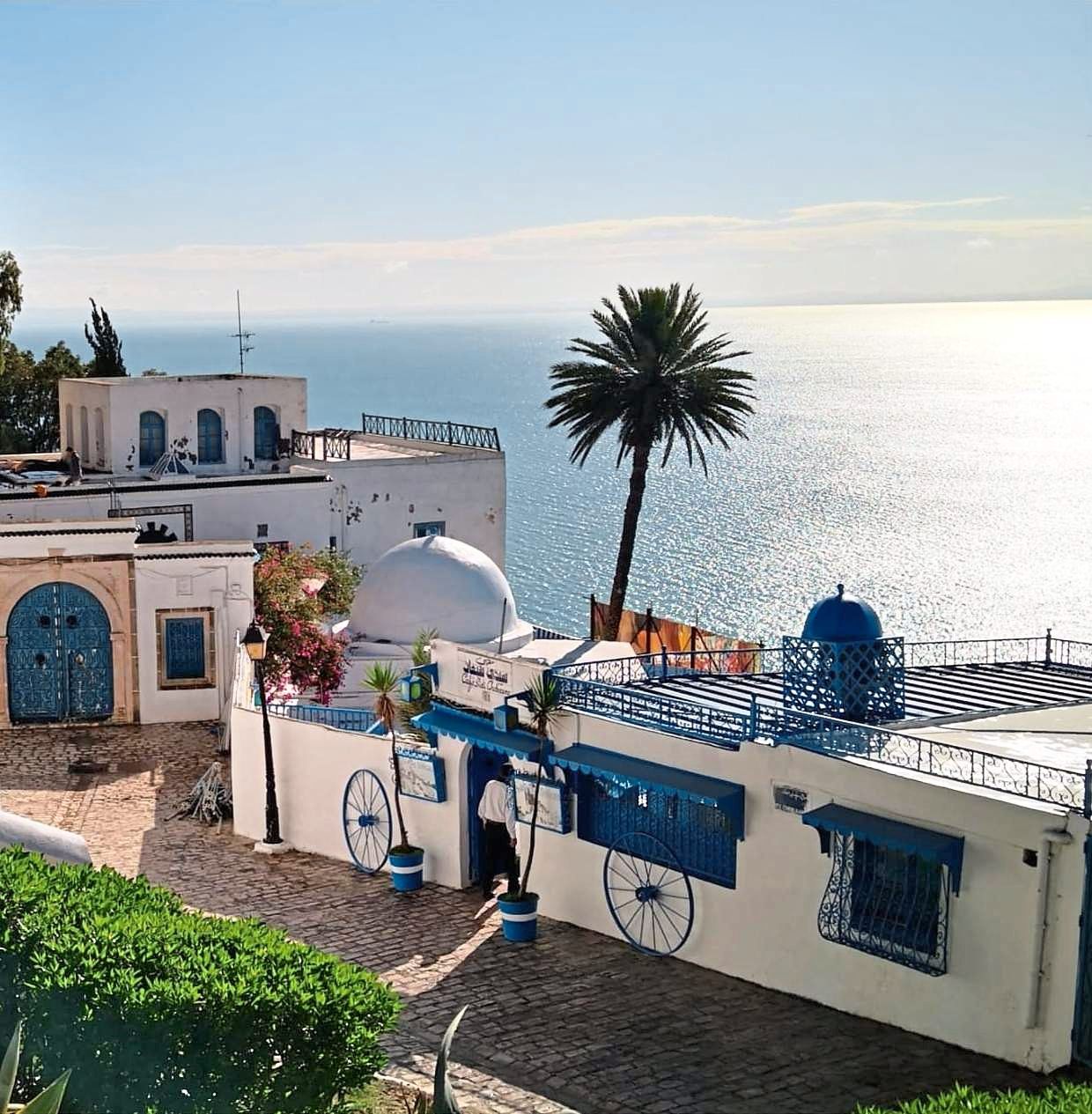 The most beautiful spot in Tunisia, according to the writer, is Sidi Bou Said.