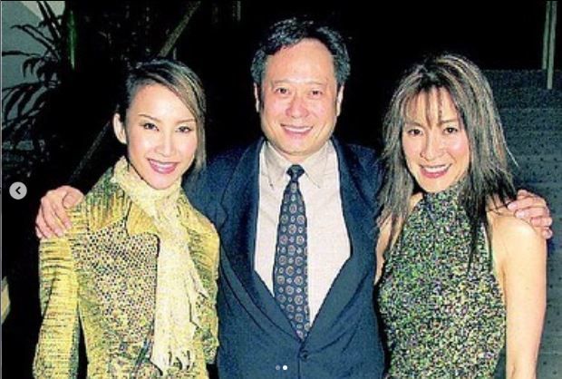 Ang Lee flanked by Coco Lee (left) and Michelle Yeoh. Photo: Michelle Yeoh/Instagram