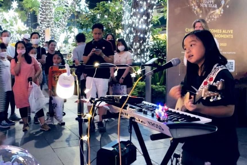 The sky's the limit for Singapore's youngest busker Lyla Ng, 10 - Vimarsana News