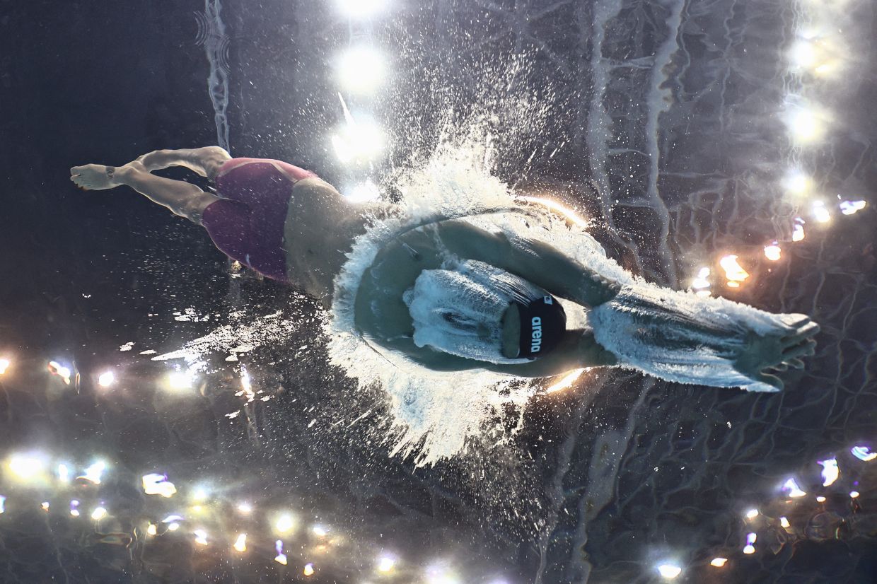 Vietnam's Ngoc Vinh Do in action during the Men's 400m Freestyle at the Fukuoka 2023 World Swimming Championships - Swimming at the Fukuoka Hall A, in Japan on Sunday, July 23, 2023. - Reuters