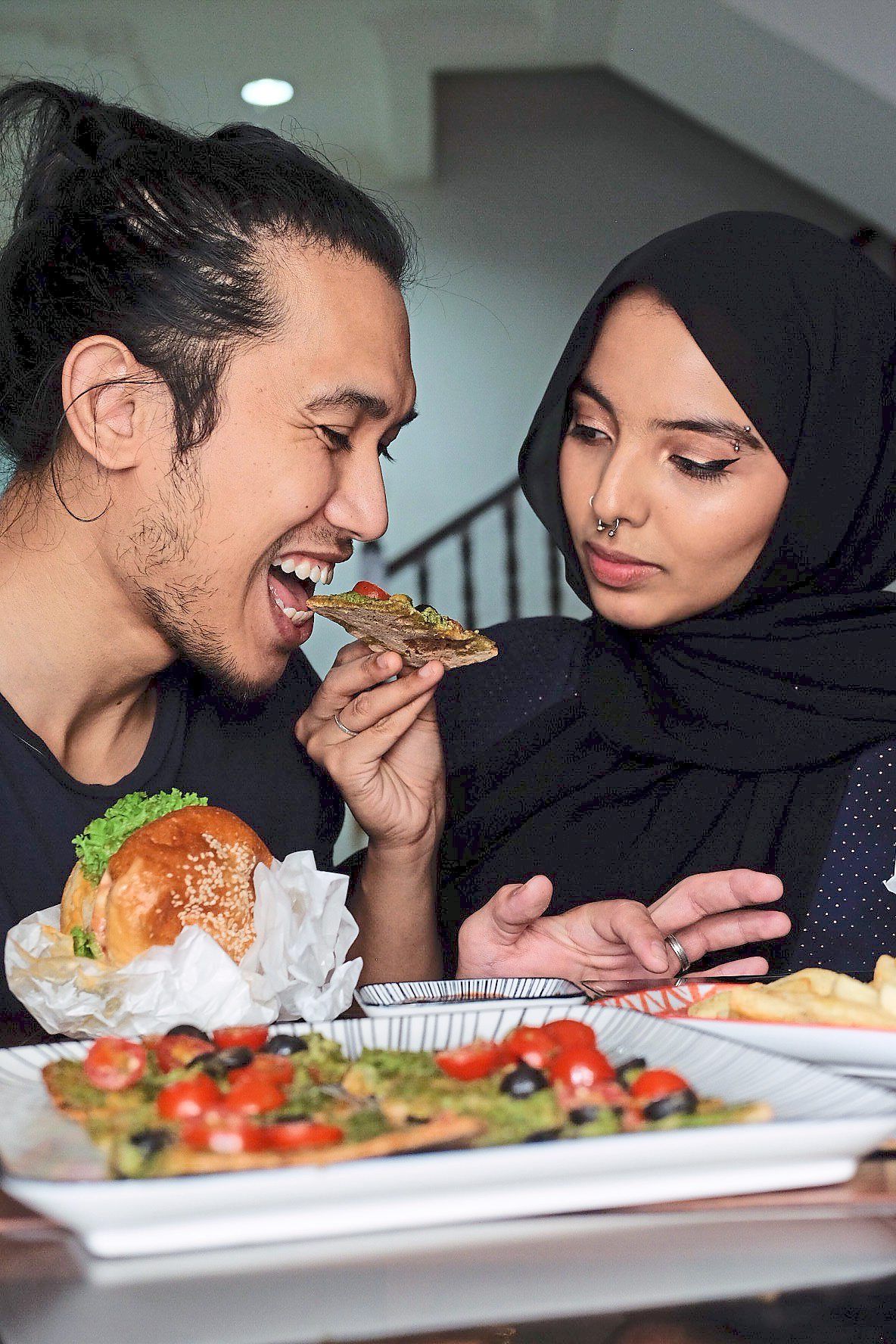 Aisya (right) and her husband Akmal started Mushroom Lah a few years ago with a customer base that was primarily Indian and Chinese vegans but there has been a huge rise in Malay vegans interested in her product. — MUSHROOM LAH