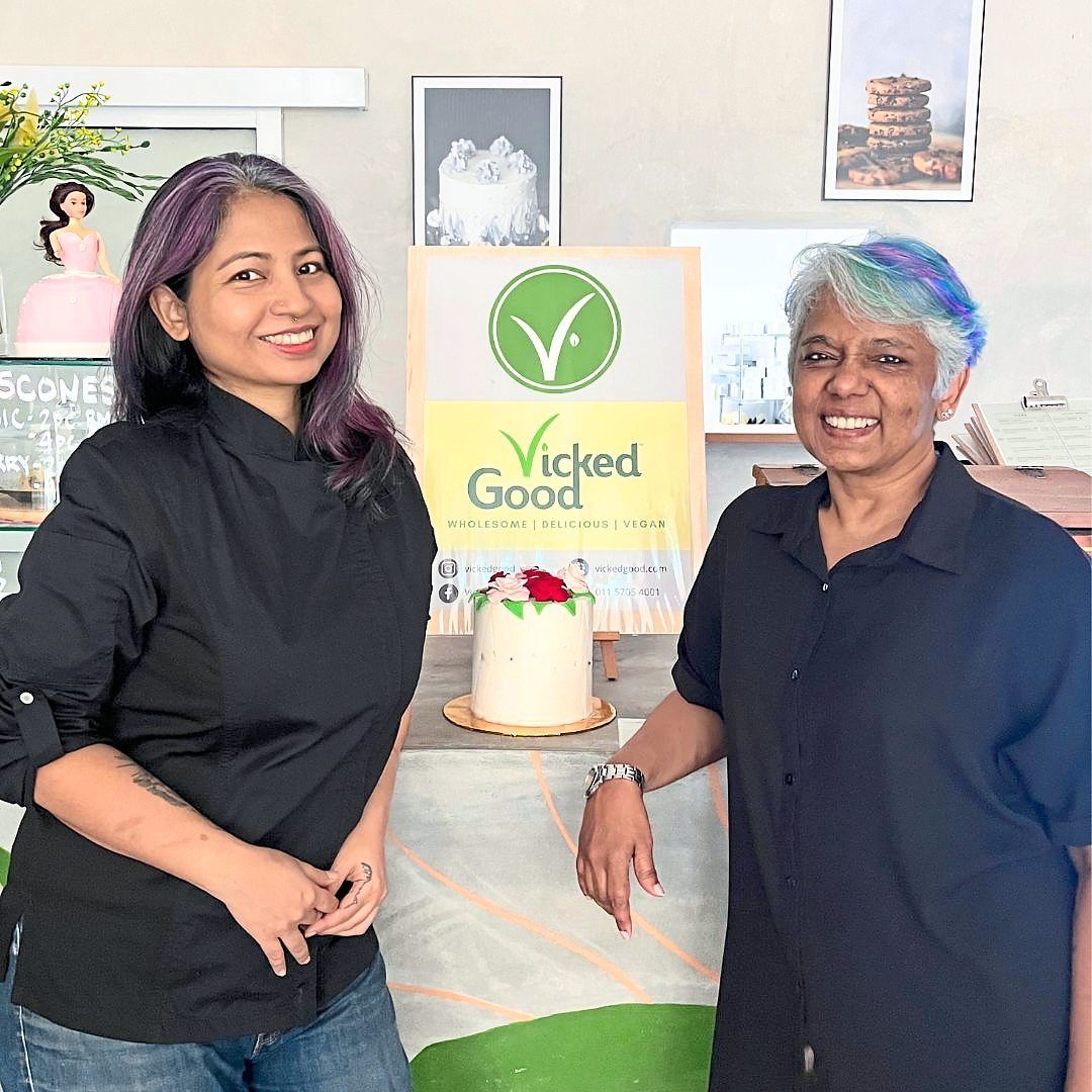 Sita (left) says that she has been getting a lot of requests to open more branches of her vegan bakery. Pictured here is Vicked Good co-founder Sheila Philip. — VICKED GOOD
