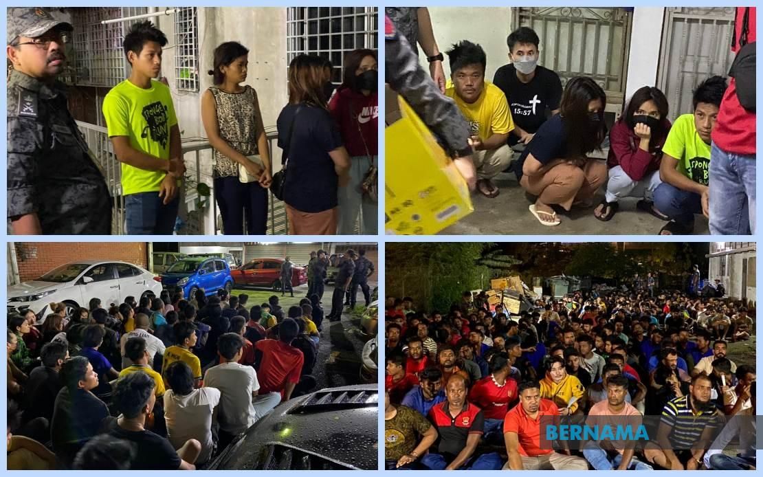 425 illegal immigrants including those from Myanmar, Indonesia and