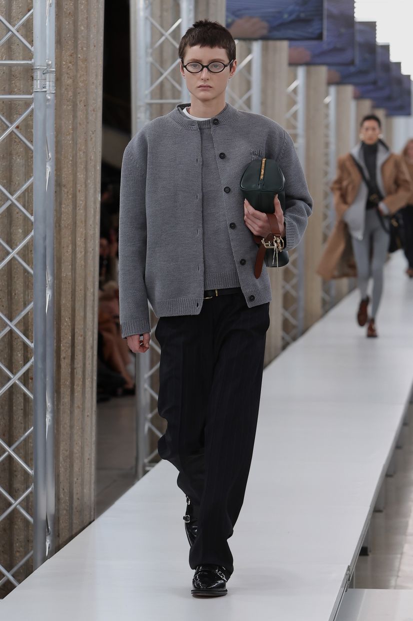 The subtly structured cardi set showcases the right mix of fashion-forward appeal and classic charm. Photo: Miu Miu