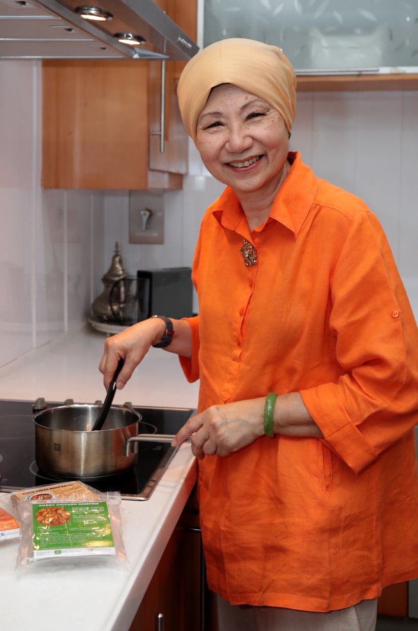 Nellie learnt to cook authentic traditional dishes from her Peranakan grandmother and mother and, later, also her mother-in-law.