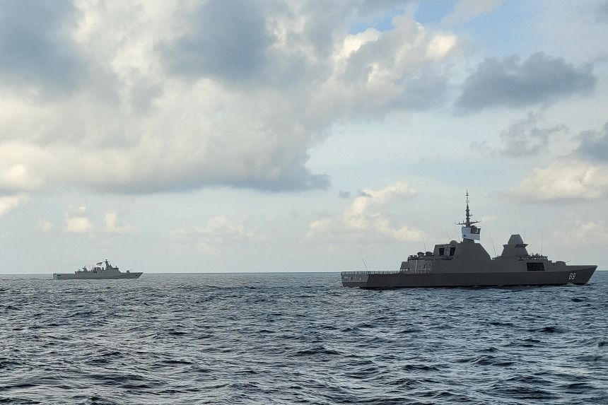Singapore and Indonesia navies conduct bilateral military exercise - Vimarsana News