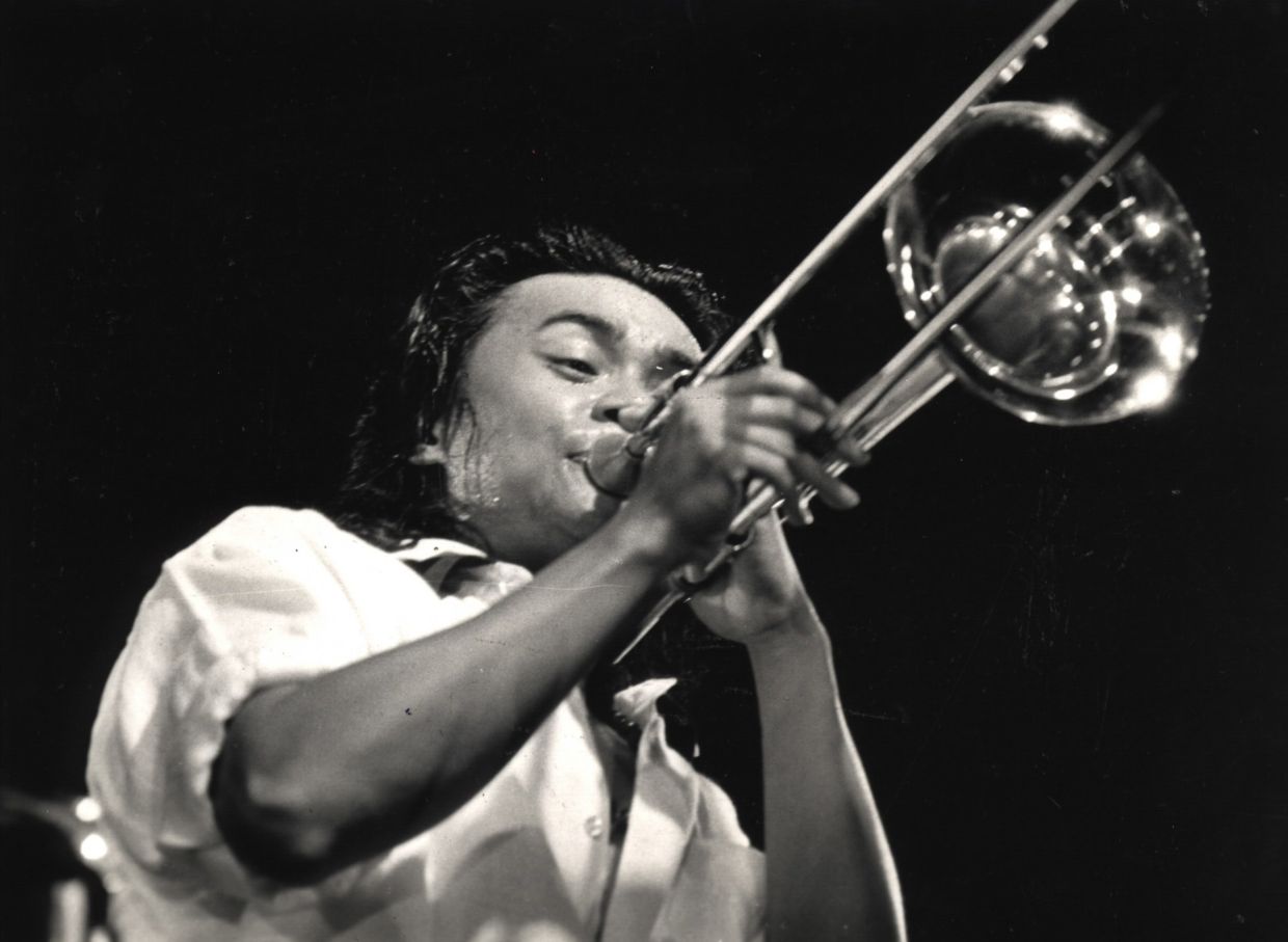 Zainal Abidin learned the trombone as part of his school’s brass band. Photo: Filepic