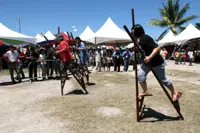 Let's play traditional games 'rampanau', 'mintubow' at Malaysian Games Fest