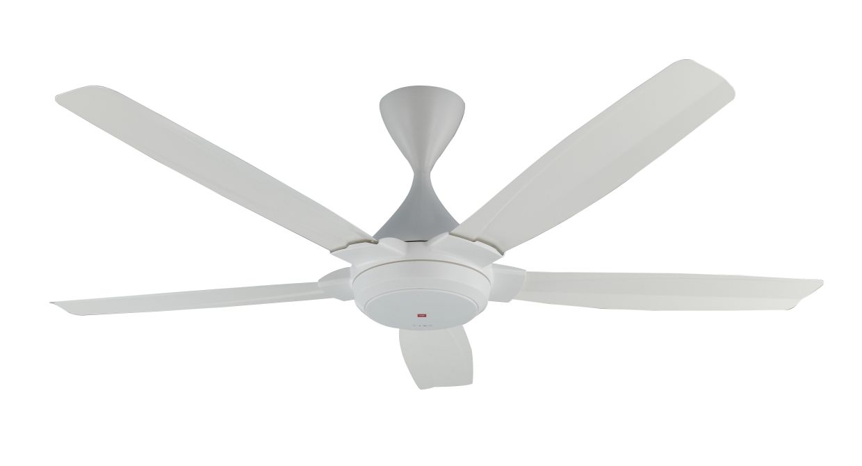 KDK DC series fans come in a variety of colours including white, grey, dark brown, silver and bronze.