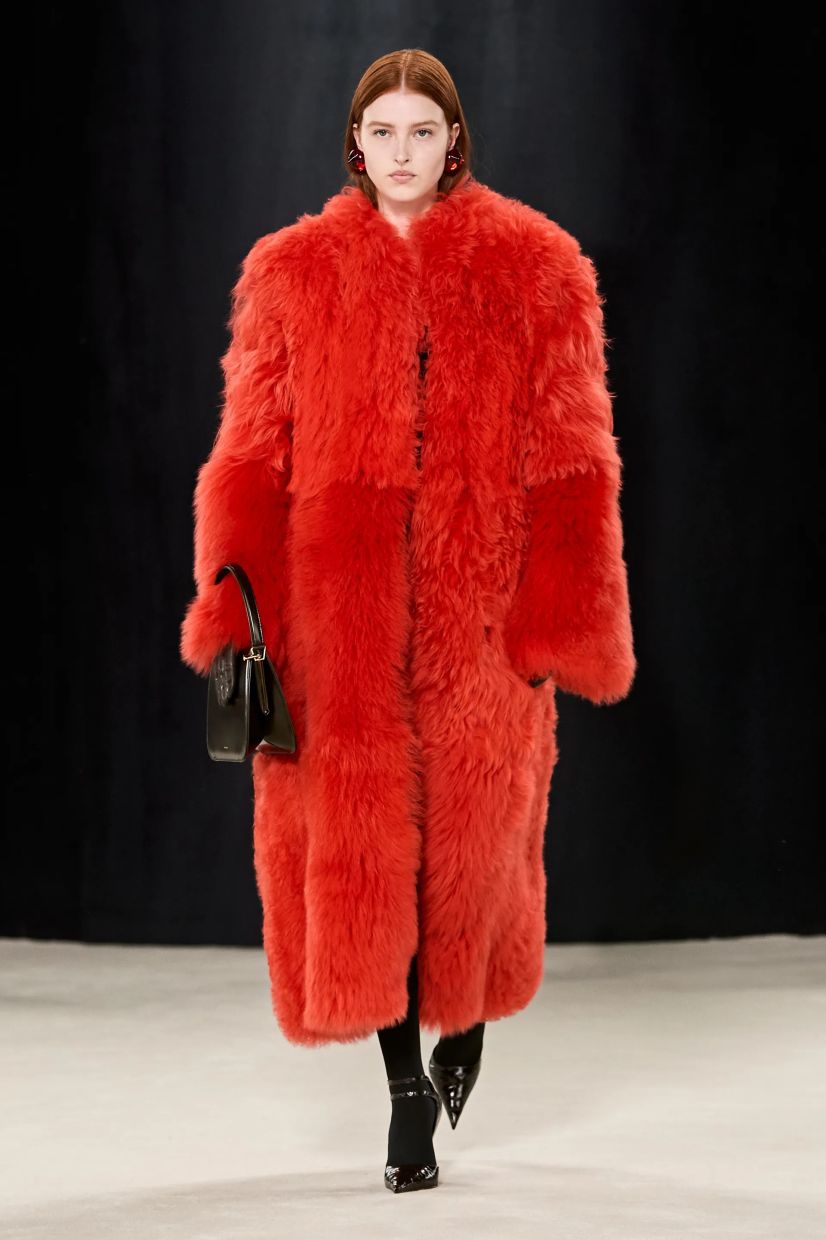 Fierce red is the favoured colour of the season. Photo: Ferragamo