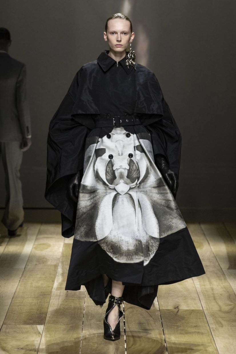Cool florals are making an appearance on runways. Photo: Alexander McQueen
