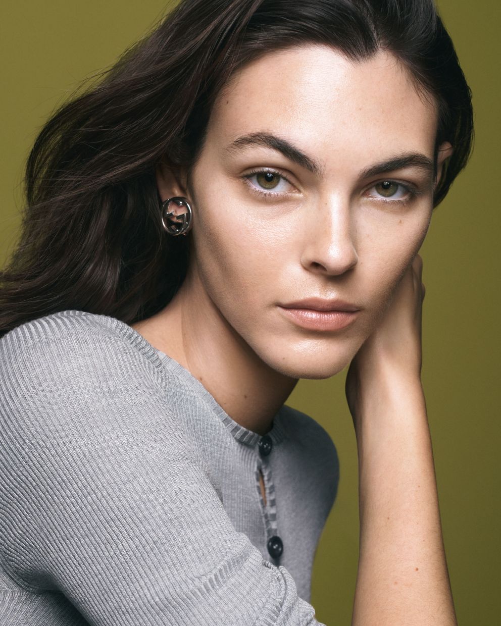 Metallic accessories, like these earrings, are blowing up in a big way. Photo: Gucci