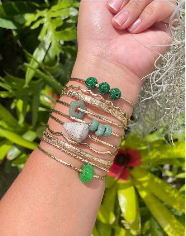 Multiple bracelets and bangles is making a comeback. Photo: Instagram/Bangles By Kui