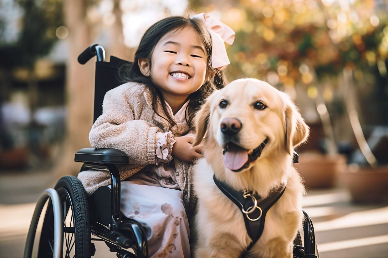 Guide dogs provide invaluable assistance and companionship to people with disabilities. 