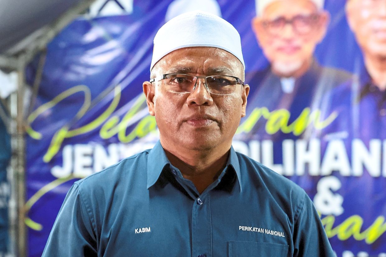 Perikatan candidate Kasim Samat. — Bernama
