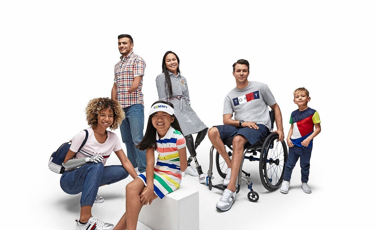 The Tommy Hilfiger Adaptive collection is specifically designed for adults and children living with disabilities. Photo: AFP