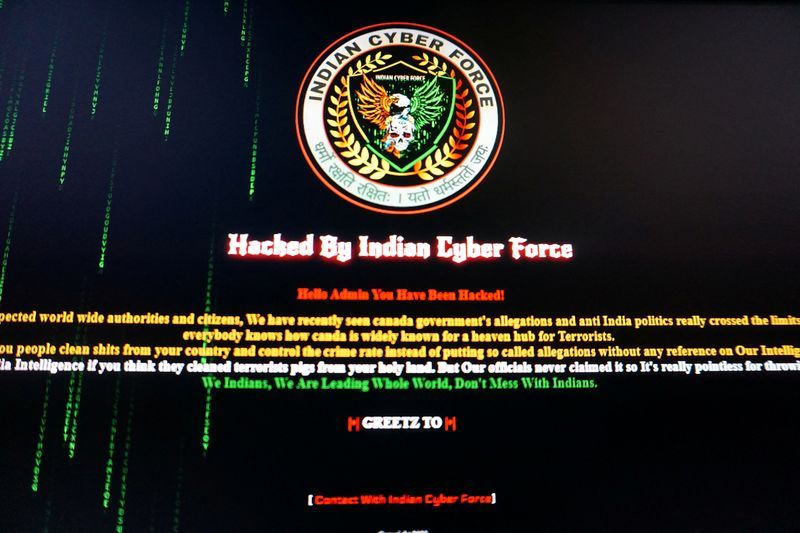 Digital vandals hit Canadian websites amid tensions with India - Vimarsana News