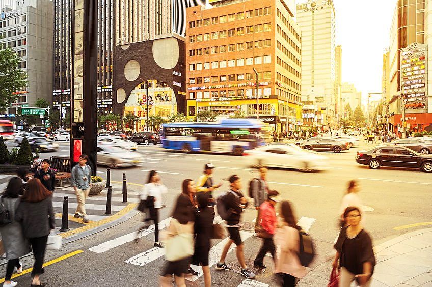 Gangnam in Seoul. The writer says he has seen Seoul change and grow as South Korea transformed itself into an advanced industrial democracy. —123rf.com