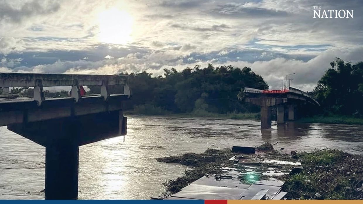 Heavy rain in Thailand bring down bridge across the Ping River that connects Chiang Mai and Lamphun - Vimarsana News