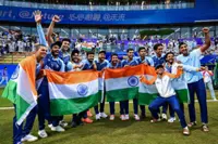 India win Asian Games cricket gold without having to bat; rain washes out match and higher ranking comes to play