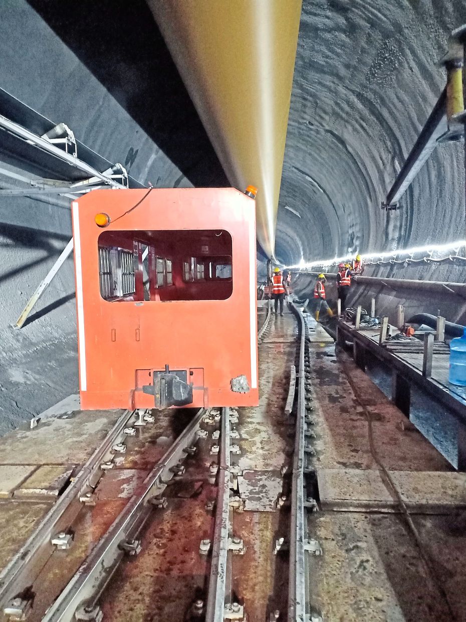 Digging deep: Work on the Genting Tunnel, South-East Asia’s longest rail tunnel, is speeding up as the contractor aims to open the East Coast Rail Link for service by 2027. — Photo provided