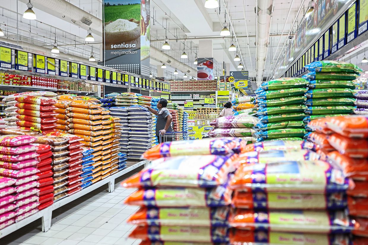 In most supermarkets, only imported rice is left on sale but its price has spiked. — Bernama