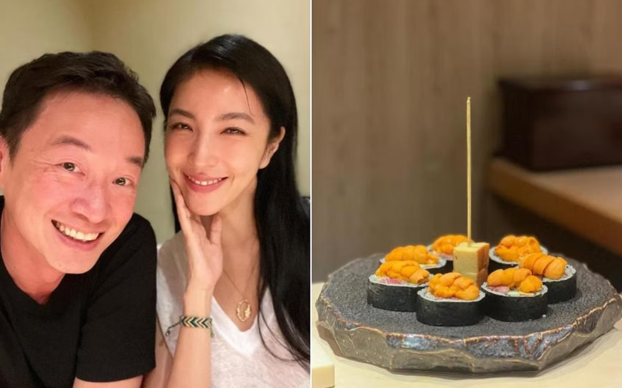 Taiwanese actress Cheryl Yang celebrates hubby's birthday with uni