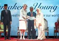 King and Queen grace conference for girl guides and girl scouts