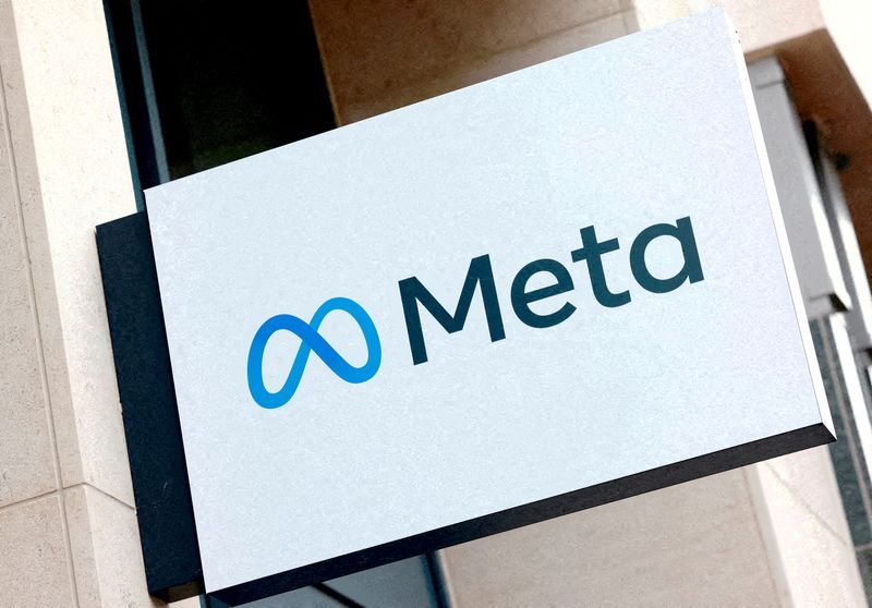 FILE PHOTO The logo of Meta Platforms business group is seen in Brussels Belgium December 6 2022. REUTERSYves HermanFile Photo